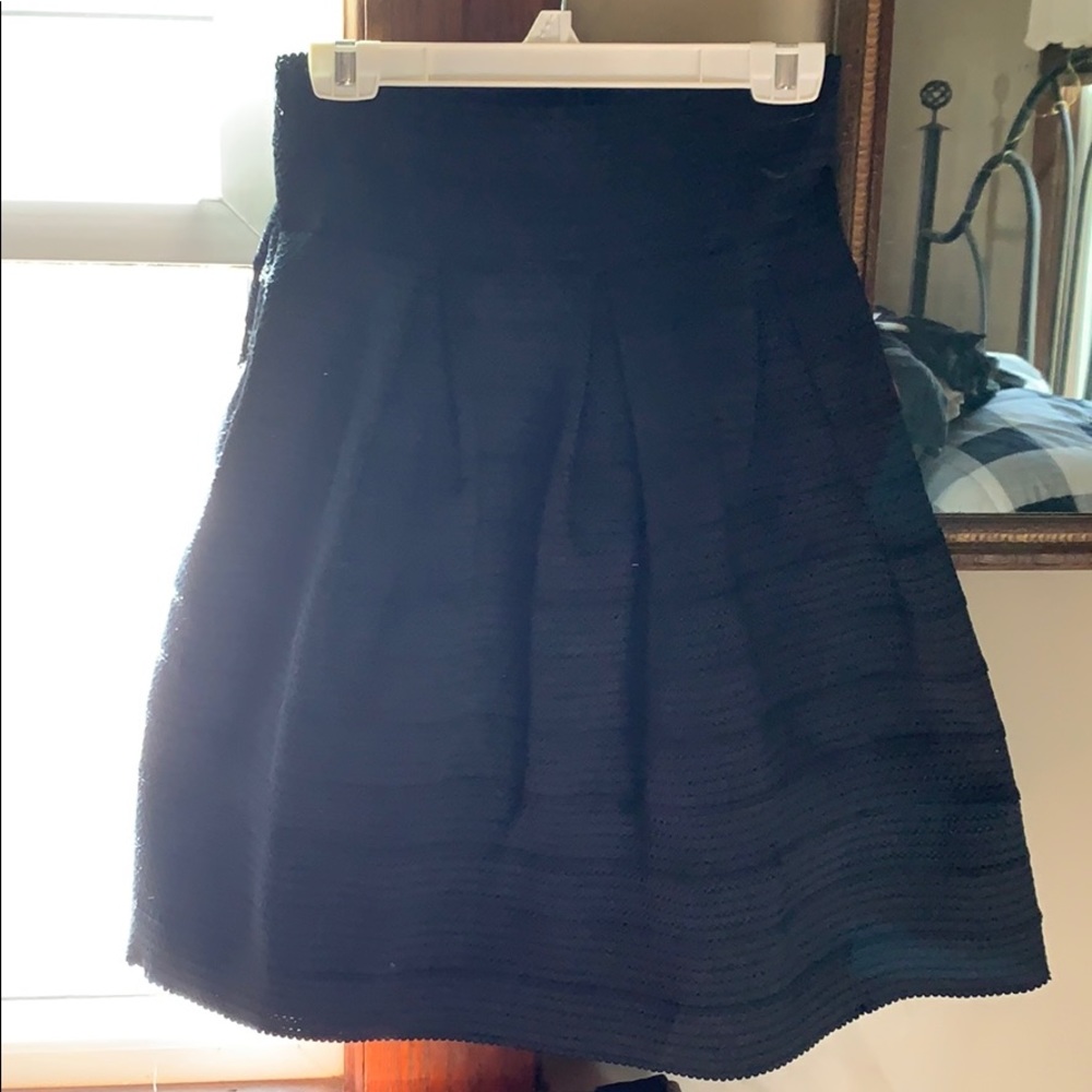 New York & company black flare skirt